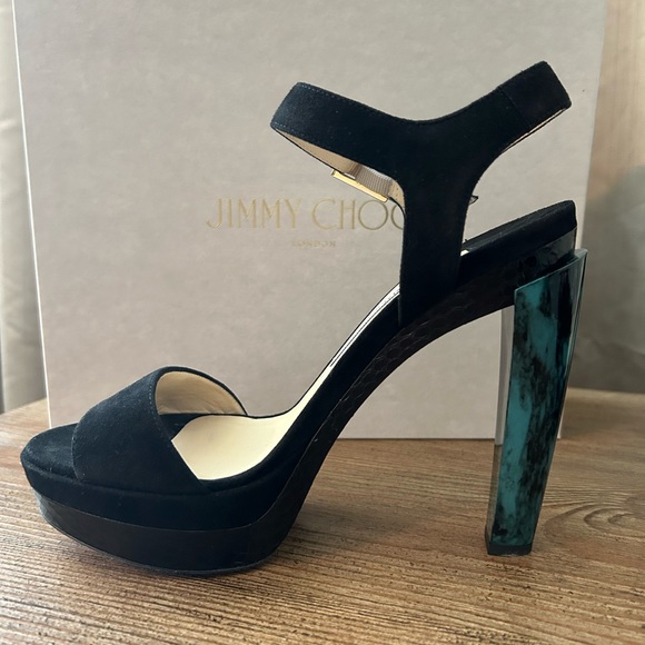 Jimmy Choo Shoes - Fabulous Jimmy Choo Dora Platform Heels, Black, NEVER WORN